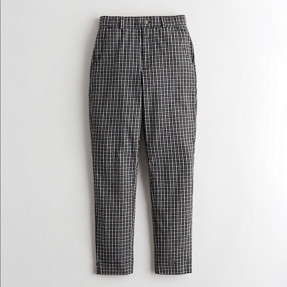 Hollister Plaid Taper Pants